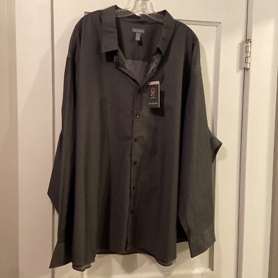 Men's Van Heusen Big and Tall Long Sleeve Button Up Shirt Size