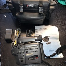 Panasonic Palmcoder Camcorder Pv-17/ Pv-A15B with camera bag, charger, and more 