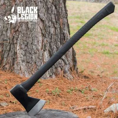 BLACK LEGION Rescue Axe Long Tomahawk Hawk Hatchet Battle Emergency Camping Tactical Outdoor