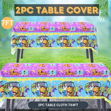 scooby doo 2pc table cover cloth party supplies decoration balloons birthday