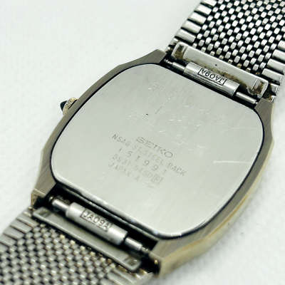 Vintage SEIKO DOLCE 5931-5450 NSG ST Tank Shape Square Men Watch
