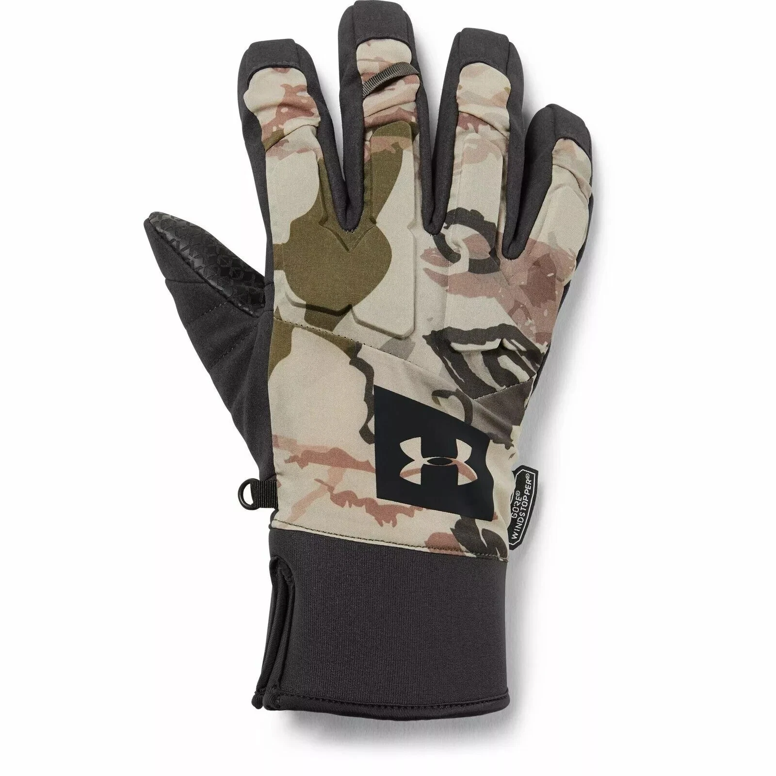 Under Armour Mid Season Windstopper Hunting Glove Mens Small Camo Gore Tex