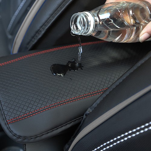 1xDurable Car Fiber Leather Armrest Mat Anti-Slip Central Box Cover Cushion Part - Picture 3 of 8