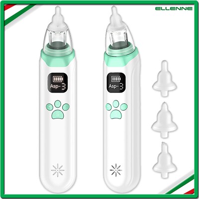 Aspiratore Nasale Ricaricabile Baby Essentials Aspiratore Nasale Elettrico - Ricaricabile, Con Luce LED E Musica, 3 Punte Little Remedies New - Foto 11