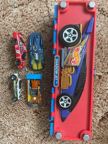 1998 Hot Wheels 6 Car Case - Shadow Jet Version Tara Stackable Vintage
