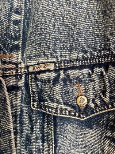 Vintage Y2K Savco Denim Jacket Custom Embroidery Operation Desert Storm XL - 第 6/9 張圖片