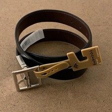 Dockers Boys Size Small 22-24 Black Brown Faux Leather Reversible Belt NWT