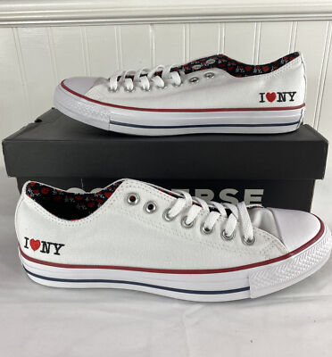 Converse Low Top New York Ctas Ox White/red 161182F Size 9
