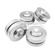 4pcs 46mm Stainless Steel Speaker Spike Pad Damping Isolation Base Stand Feet