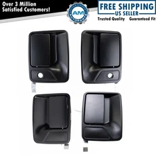 4pc Outside Exterior Door Handle Kit LH & RH Set Black for Ford Super Duty