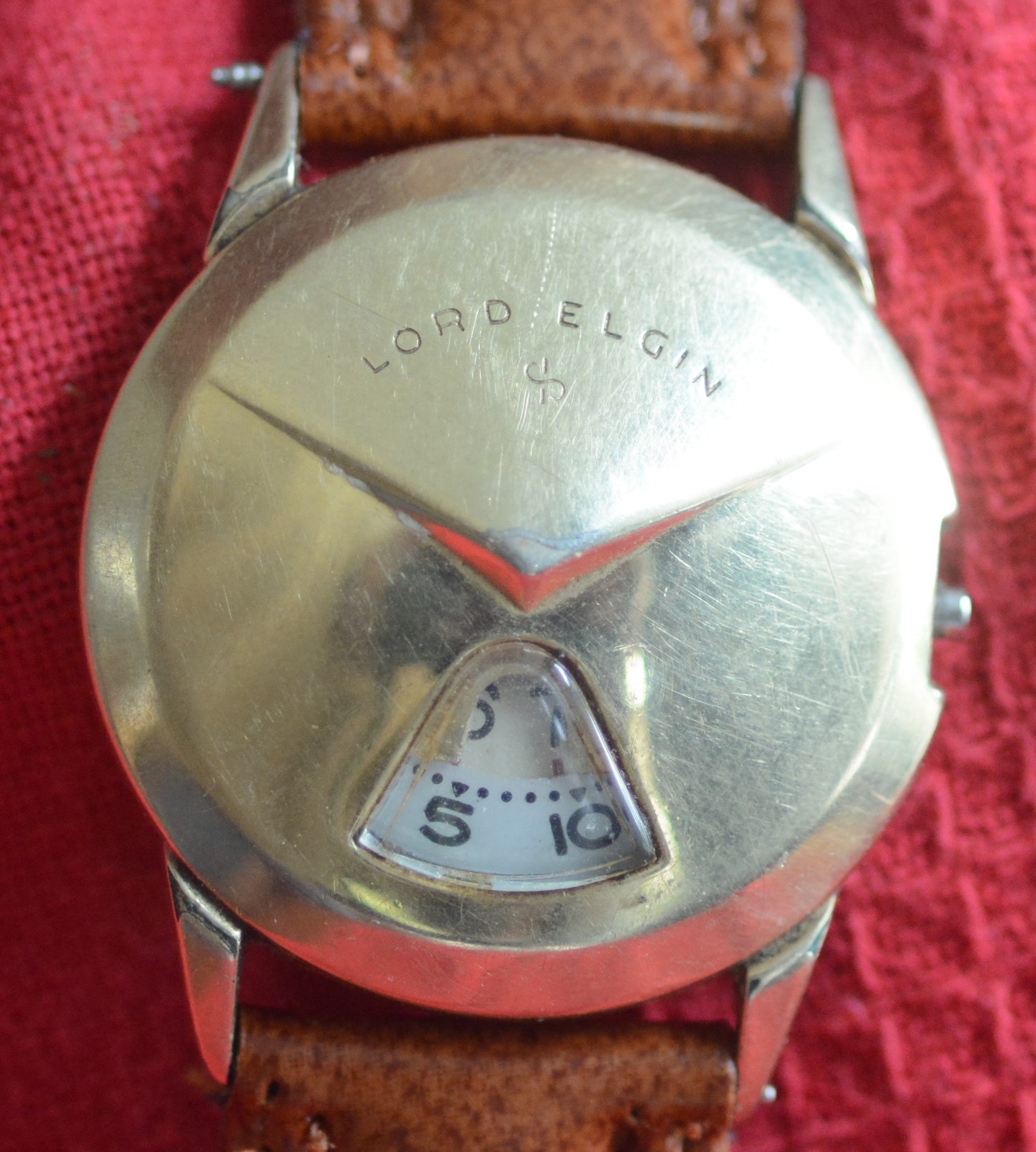 Vintage Lord Elgin 21 jewel wrist watch digital face