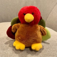 5" Gund Happy Harvest Gobbles Thanksgiving Turkey Plush Stuffed Animal