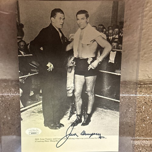 HOF BOXING🤑JACK DEMPSEY PÁGINA DE REVISTA SLGNED AUTOMÁTICA EN PERFECTO ESTADO CERTIFICADO DE AUTENTICIDAD JSA - Imagen 4 de 7