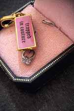 Juicy Couture Y2K MOUSE TRAP CHARM RARE  gold for bracelet necklace and box