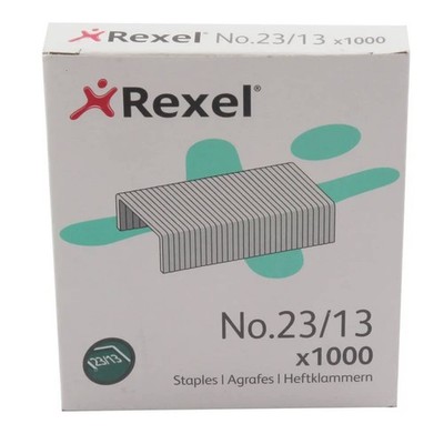 1000 x Rexel Nr. 23 Heftklammern 13 mm (Kapazität: 90 Blatt 80 g/m² Papier) 2101053