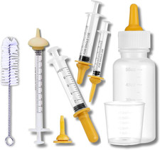 Newborn Pet Feeding Kit for Puppies, Kittens, Rabbits, Squirrels,50Ml Nursing Bo