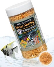 San Francisco Bay Brand Freeze-Dried Mysis Shrimp Premium Fish Food Tropical