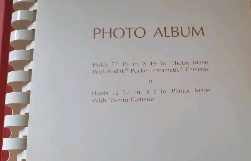 Álbum de galería de fotos vintage con sello Kodak cámara instamática de bolsillo 72 tapas  Foto 4 de 4
