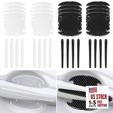 16PCS Car Door Handle Scratch Protector Set- 8PCS Clear Transparent 8PCS