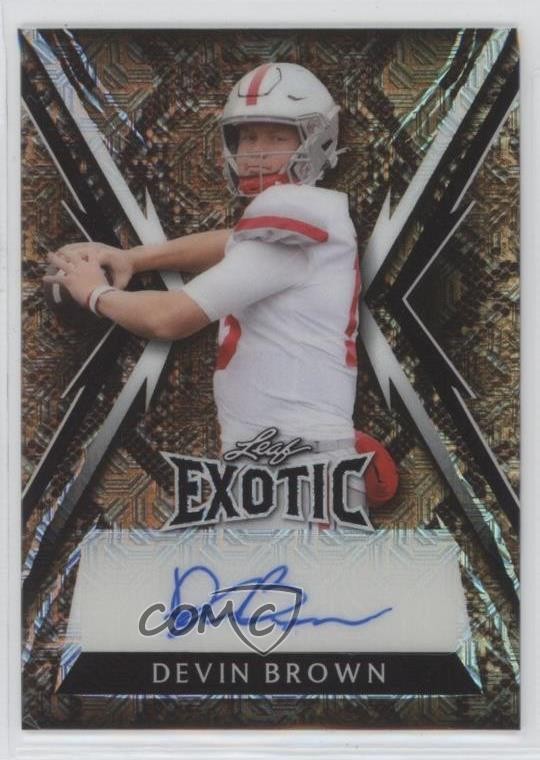 2023 Leaf Exotic Snake Mojo 4/8 Devin Brown #BA-DB1 Auto 13ux