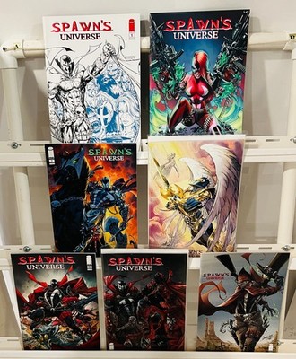 SET OF 7 SPAWN UNIVERSE #1 A/B/C/D/E/F + SECOND PRINT VARIANTS IMAGE 2021 NM