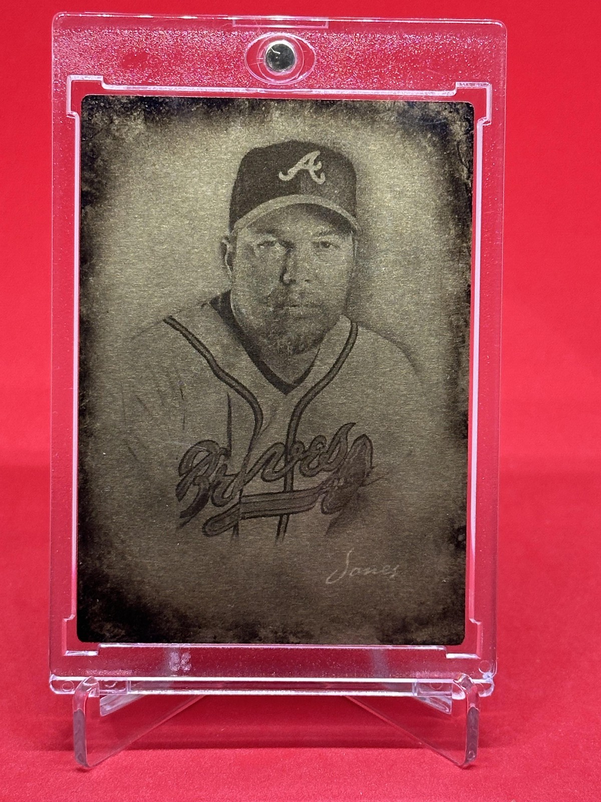 2025 Topps Allen & Ginter #36 Chipper Jones Tin Type