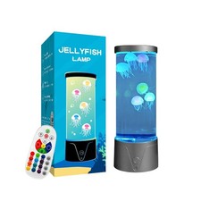 12 Inch Jellyfish Lamp, Jellyfish Aquarium Lamp with Remote Control, 17 Color...