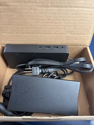 Dell Docking Station Dock w/ Power Adapter, USB-C & USB 3.0 Ports, Black