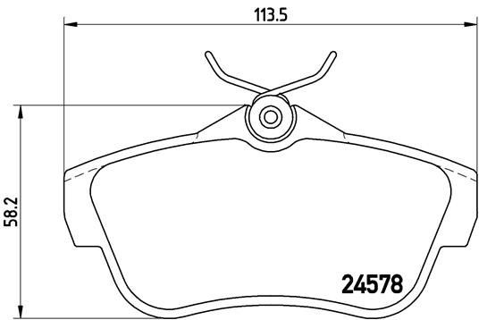 Plaquettes de frein Brembo P 61 095 pour freins à disque avant automobile