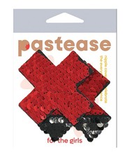 Nipple Pasties Pastease Color Changing Flip One Size Red Black Nipple Covers