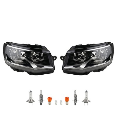 Scheinwerfer Set Halogen passend für VW Transporter T6 2015 Leuchtmittel Li. Re.
