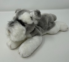Yomiko Classic Schnauzer Sunny Plush Dog Russ Berries Realistic Laying Floppy