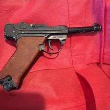 Rare Vintage Cap Luger 9mm Gun Lone Star Toy Kids Metal Replica