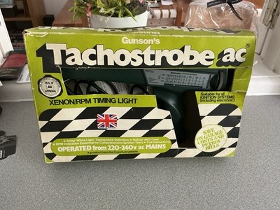 Gunson Time Strobe Xenon Timing Light Set With RPM Boxed With Instructions 