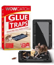 Sticky Mouse Traps Indoor for Home - 16 Pack Glue Traps for Roaches, Spider, ...