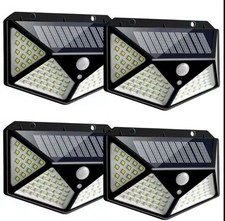 6X Solar Power PIR Motion Sensor Wall Lights 100LED Outdoor Garden Security Lamp