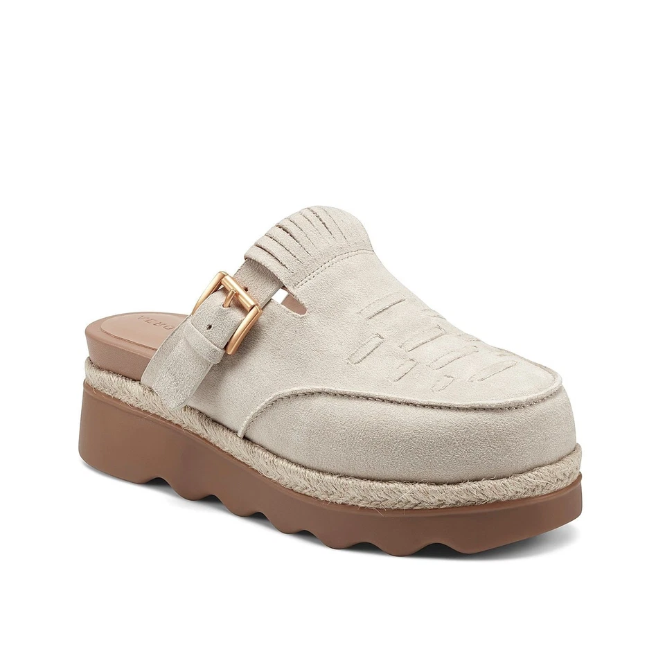 Aerosoles | Sandalias Wyoming Forma Plana Piedra Taupe Tela Gamuza Mujer’s Talla 9.5 M Foto 2 de 2