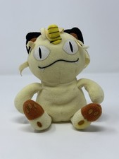 Vintage 1998 Pokemon 52 MEOWTH Nintendo Hasbro Beanie Plush 6"