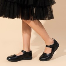 Girls Black Flats School Uniform Shoes Dress Shoes Casual Shoes Mary Jane Shoes