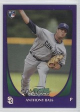 2011 Bowman Draft Chrome Retail Purple Refractor Anthony Bass #4 0c2