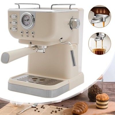 20 Bar Espressomaschine Siebträgermaschine Kaffeemaschine mit Milchaufschäumer