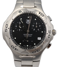 TAG Heuer Kirium Chronograph Men's Quartz Watch with Box, working