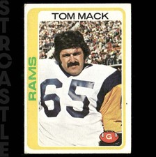 1978 Topps Tom Mack #80 Los Angeles Rams 🏈 Football Card