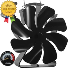 Wood Stove Fan Heat Powered Fireplace Fans Non Electric Heat Activated Thermal