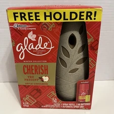 Glade Automatic Spray Unit &  Refill ~ Cherish The Present Apple Cinnamon