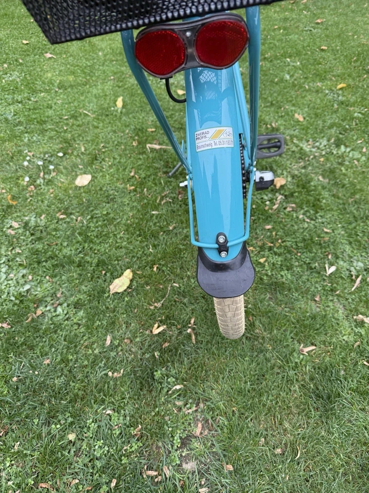 Holland Fahrrad türkis mit Korb ,  verkehrstüchtig - Bild 4 von 4