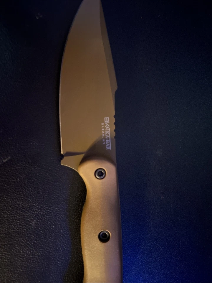 Cuchillo de hoja fija Ka-Bar Becker BK-18 1095 arpón bronceado (4,5" bronceado) AUTÉNTICO Foto 3 de 4