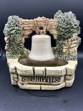 Vintage McCoy Pottery Liberty Bell Planter . 9” Wide