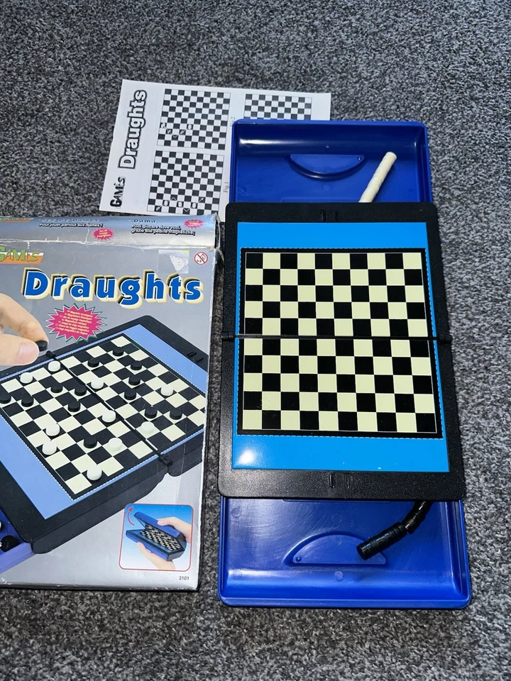 Draughts Game Travel Game With Instructions, Magnetic, Family Fun, Toys, - Image 2 of 3