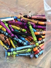 Bulk Lot Vtg 1992 Rose Art Crayons Mixed Colors Part Pieces Crafts Salvage 40